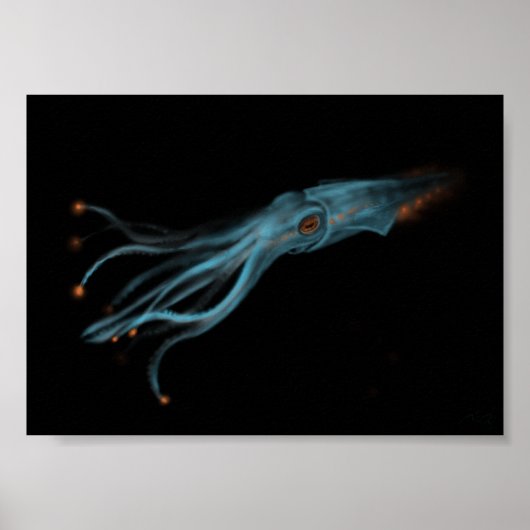 Hypothetischer Tintenfisch Poster (Vorne)