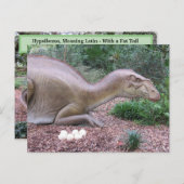 Hypsibema- Dinosaurier - Lernkarte Postkarte (Vorne/Hinten)