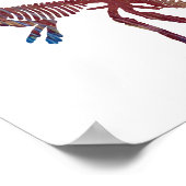 Hypsilophodonskelett Poster (Ecke)