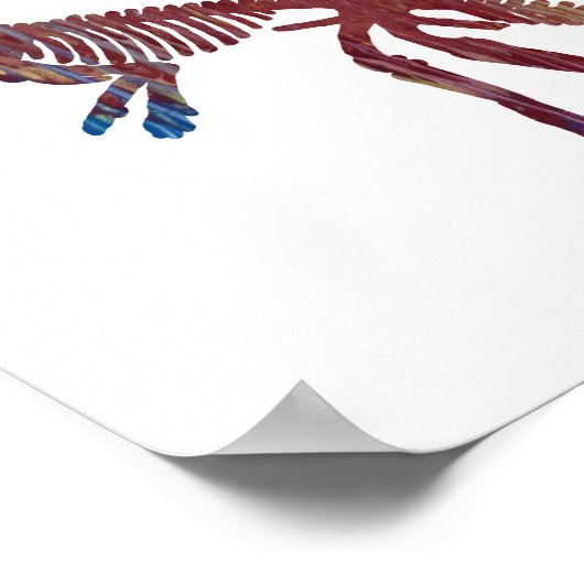 Hypsilophodonskelett Poster (Ecke)