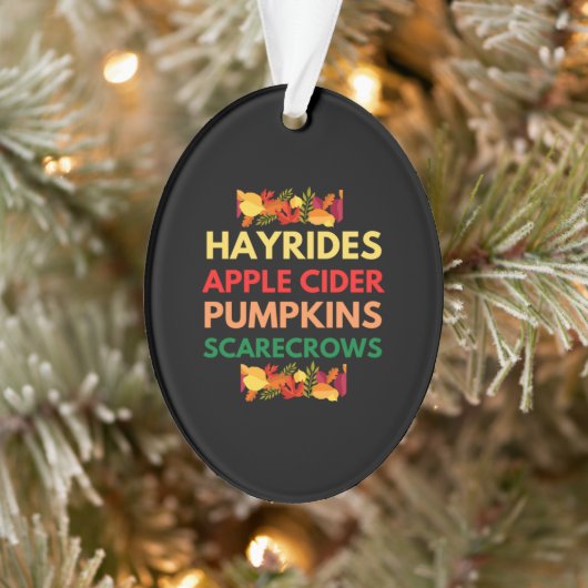 Hyrides Apfelwein-Kürbiskuchen Ornament (Baum)