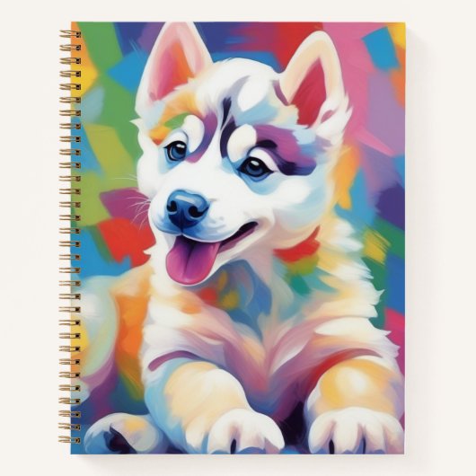 Hysky in der Abstrakten Welt! Notizblock (Vorderseite)