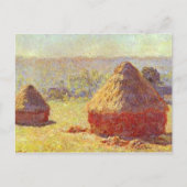 Hystacks am Ende des Sommers durch Monet Postcard Postkarte (Vorderseite)