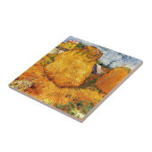 Hystacks in der Provence von Van Gogh. Fliese (Seite)