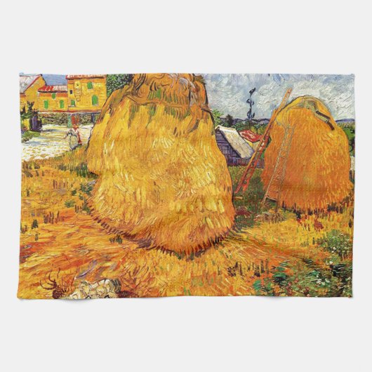 Hystacks in der Provence von Van Gogh. Handtuch (Horizontal)