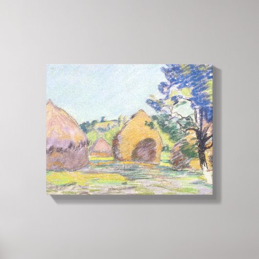 Hystacks in Saint-Cheron Leinwanddruck (Vorderseite)