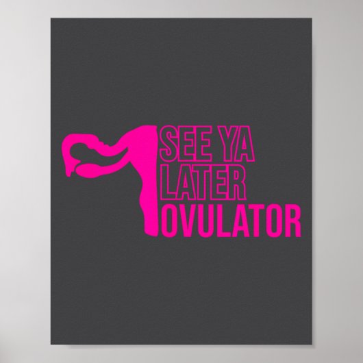Hysterectomy Humor Funny Feminist Surgery Recovery Poster (Vorne)