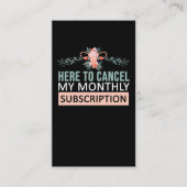 Hysterektomie Blume zur Sensibilisierung für Uteru Visitenkarte (Vorderseite)