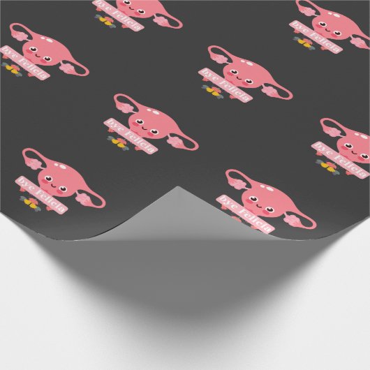 Hysterektomie Operation Erholung Uterus Felicia Geschenkpapier (Ecke)