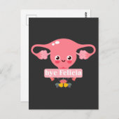 Hysterektomie Operation Erholung Uterus Felicia Postkarte (Vorne/Hinten)