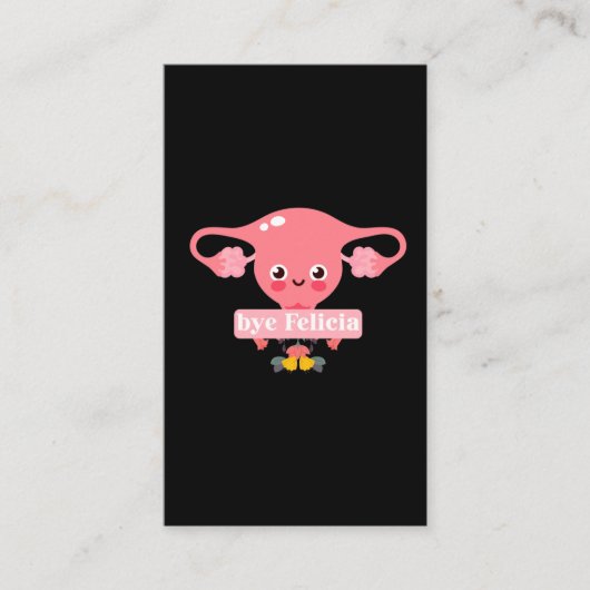 Hysterektomie Operation Erholung Uterus Felicia Visitenkarte (Vorderseite)