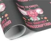 Hysterektomie Operation Erholung Uterusentfernung Geschenkpapier (Rolleneckpunkt)