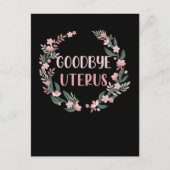 Hysterektomie Operation Uterusentfernung Überleben Postkarte (Vorderseite)