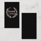 Hysterektomie Operation Uterusentfernung Überleben Visitenkarte (Vorne/Hinten)