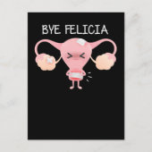 Hysterektomie Unterstützung der Uterusentfernung Postkarte (Vorderseite)