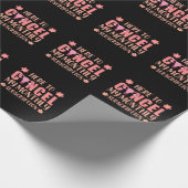 Hysterektomie Unterstützung des Uterusentfernungsü Geschenkpapier (Ecke)