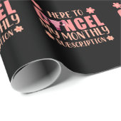 Hysterektomie Unterstützung des Uterusentfernungsü Geschenkpapier (Rolleneckpunkt)