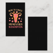 Hysterektomie Unterstützung des Uterusentfernungsü Visitenkarte (Vorne/Hinten)