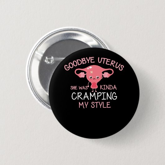 Hysterektomie Uterusentfernung Button (Vorne & Hinten)