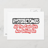 Hysterektomien...alle Coolen Mädchen bekommen mich Postkarte (Vorne/Hinten)