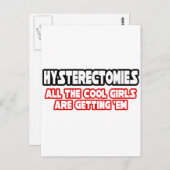 Hysterektomien... Coole Mädchen Postkarte (Vorne/Hinten)