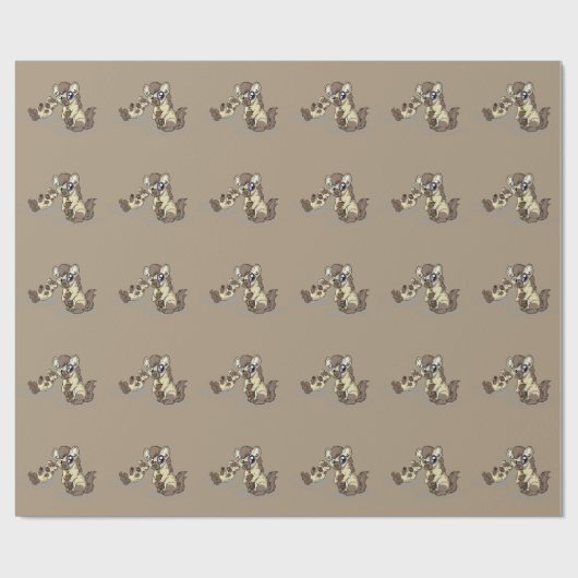 Hysterische Hyäne! Geschenkpapier (Flach)