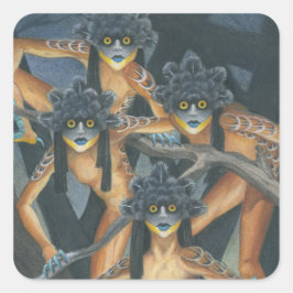 Hyter Sprites Quadratischer Aufkleber