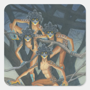 Hyter Sprites Quadratischer Aufkleber