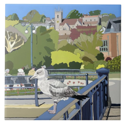 Hythe Kent England Fliese (Vorderseite)