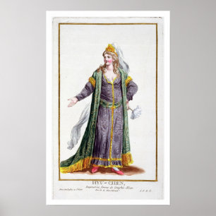 Hyu-Chen, Ehefrau von Dschingis Khan, von "Receuil Poster