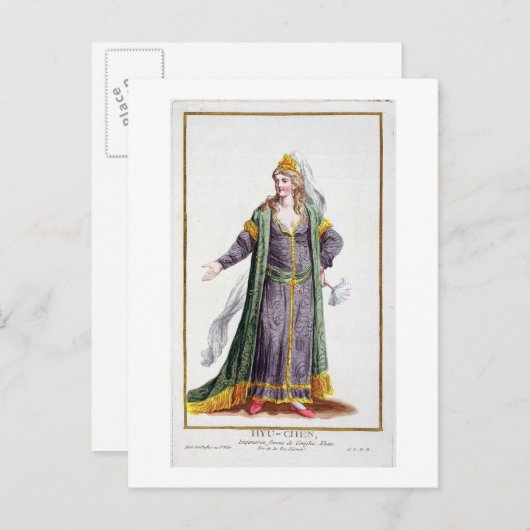 Hyu-Chen, Ehefrau von Dschingis Khan, von "Receuil Postkarte (Vorne/Hinten)
