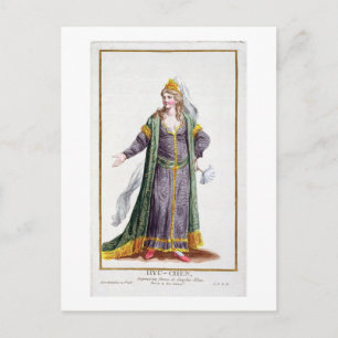 Hyu-Chen, Ehefrau von Dschingis Khan, von "Receuil Postkarte