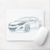 Hyu Elantra 2011 Mousepad (Mit Mouse)