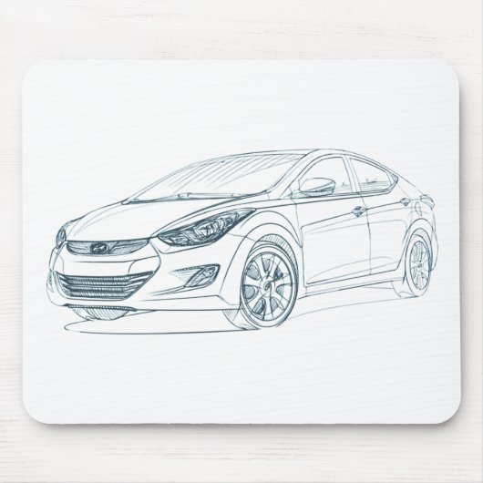 Hyu Elantra 2011 Mousepad (Vorne)