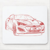 Hyu Genese-Coupé 2013 Mousepad (Vorne)