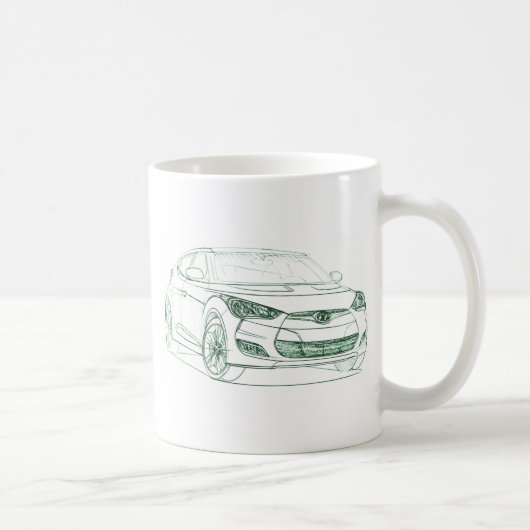 Hyu Veloster 2012 Kaffeetasse (Rechts)