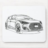 Hyu Veloster Turbo 2013 Mousepad (Vorne)