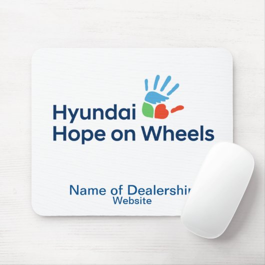 Hyundai Hope On Wheels Customizable Mousepad (Mit Mouse)