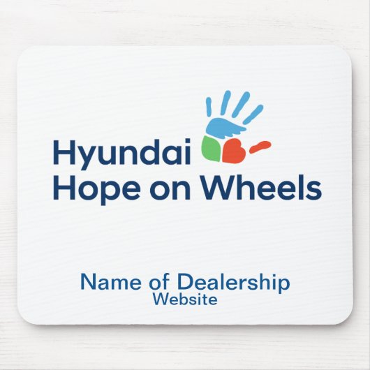 Hyundai Hope On Wheels Customizable Mousepad (Vorne)