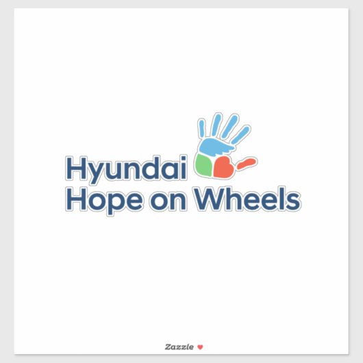 Hyundai Hope on Wheels Extra Large Aufkleber (Blatt)