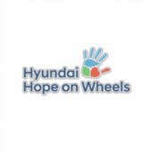 Hyundai Hope on Wheels Extra Large Aufkleber (Vorderseite)