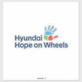 Hyundai Hope on Wheels Extra Large Sticker  (Blatt)