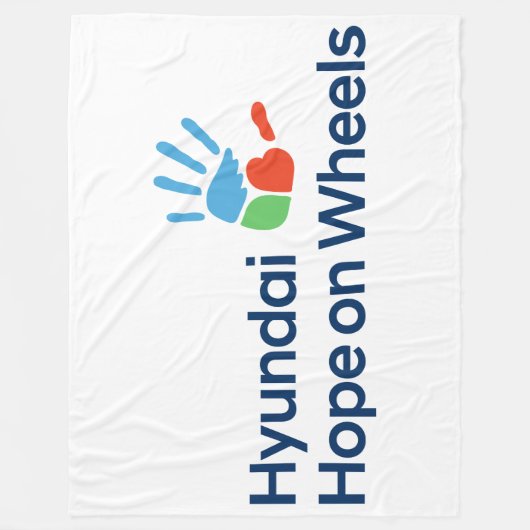 Hyundai Hope on Wheels Fleece-Decke Fleecedecke (Vorderseite)