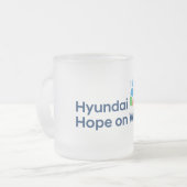 Hyundai Hope on Wheels Frosted Coffee Mug Mattglastasse (Vorderseite Links)