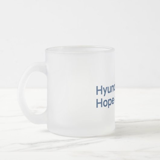 Hyundai Hope on Wheels Frosted Coffee Mug Mattglastasse (Links)