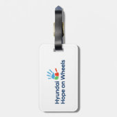 Hyundai Hope on Wheels Luggage Tag Gepäckanhänger (Rückseite vertikal)