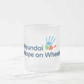 Hyundai Hope on Wheels mattierte Kaffeetasse (Mittel)