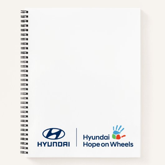 Hyundai & Hope on Wheels Notebook Notizblock (Vorderseite)