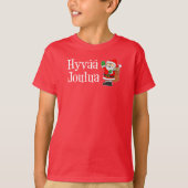 Hyvaa Joulua Finnische Weihnachtsfeier Weihnachten T-Shirt (Vorderseite)