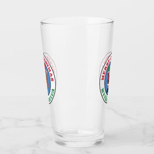Hyvaa Joulua Finnische Weihnachtsweihe Weihnachtsg Glas (Links)